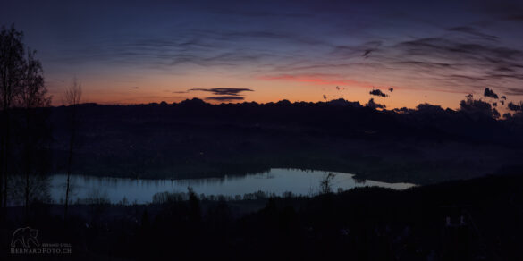 Der Greifensee in der frühe Morgenstunden