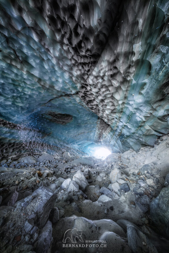 Eisgrotte Arolla, Ice Cave Arolla, Grotte de glace Arolla