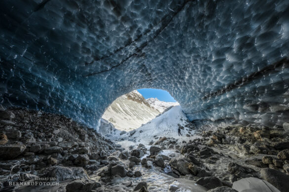 Eisgrotte Arolla, Ice Cave Arolla, Grotte de glace Arolla