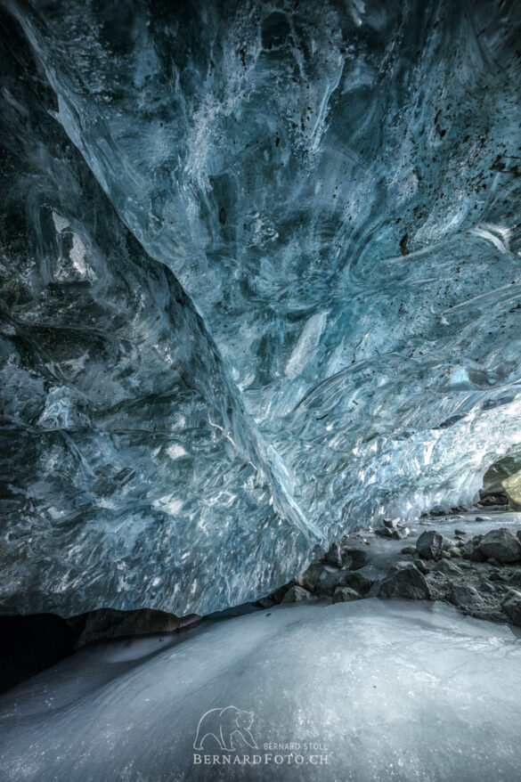 Eisgrotte Morteratsch 2021, Ice cave, Eishöhle Morteratsch,