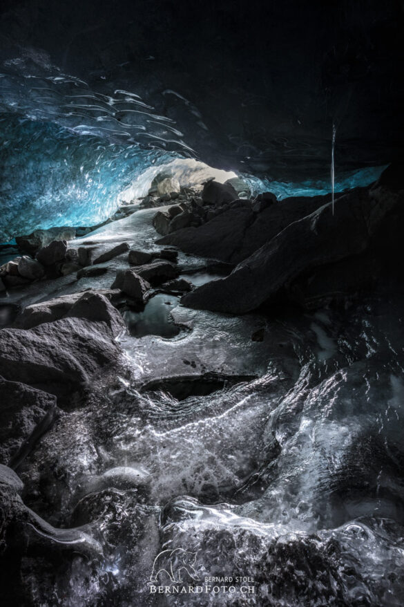 Eisgrotte Morteratsch 2021, Ice cave, Eishöhle Morteratsch
