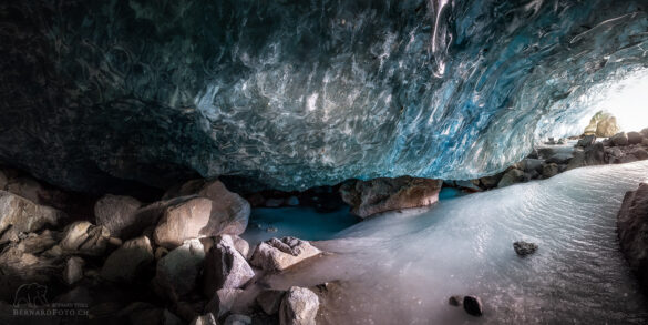 Eisgrotte Morteratsch 2021, Ice cave, Eishöhle Morteratsch,