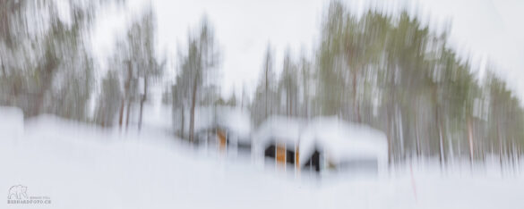 verschneites Lappland