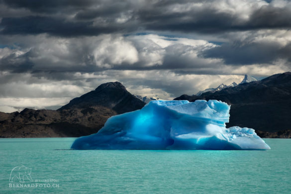 Eisbergbegegnung auf unser Hinfahrt zur Estancia Cristina Lodge - Lago Argentino