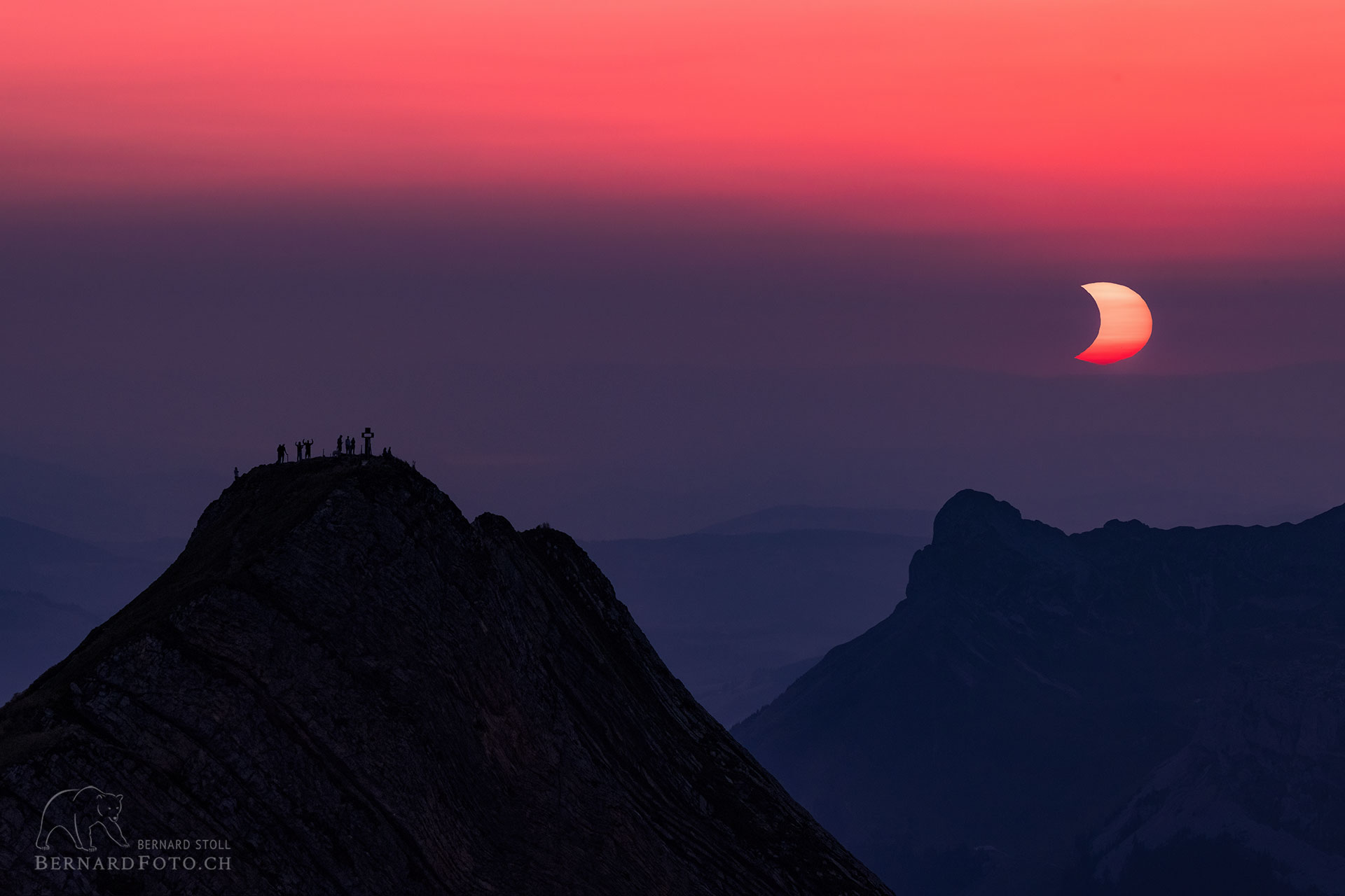 Sonnenfinsternis auf dem Brienzer Rothorn