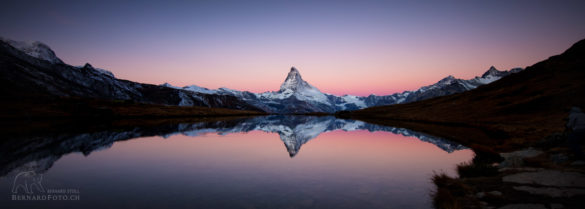 Am Stellisee mit dem Matterhorn